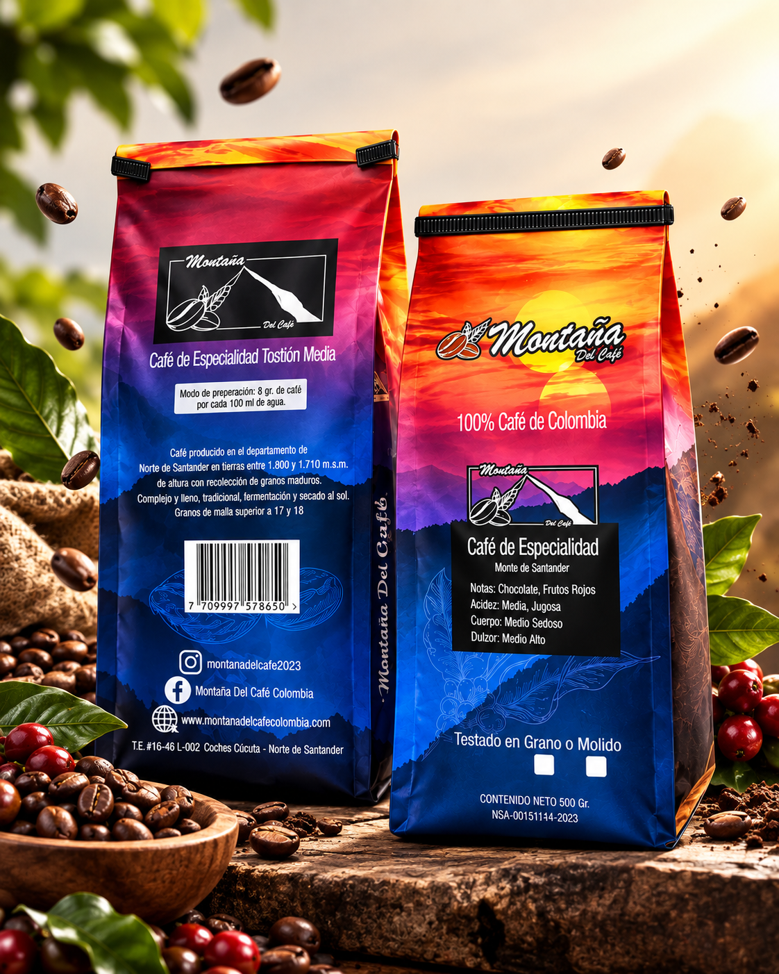 Café en grano & molido 500 G.
