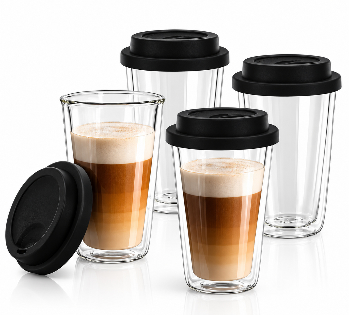 Double Walled Glass Coffee Mugs